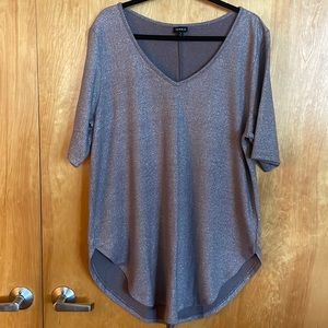 Silver grey top